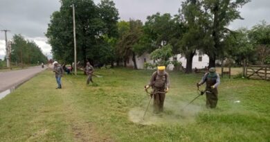 Lucha contra el dengue en Fernández: operativo de desmalezado y limpieza en la ciudad