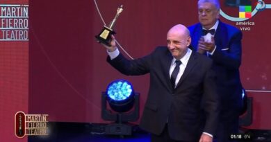 Gabriel “Puma” Goity ganó el Martín Fierro de Oro de Teatro