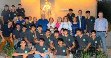 La intendente Fuentes participó de la bendición de la imagen de María Auxiliadora y del Centro Educativo del Oratorio Don Bosco