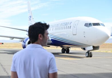 Chubut agradeció a Santiago del Estero el envío del avión hidrante