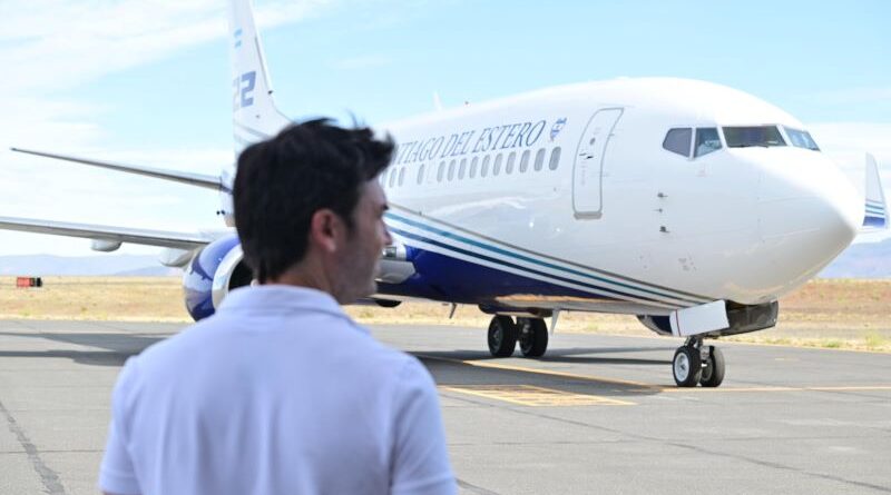 Chubut agradeció a Santiago del Estero el envío del avión hidrante