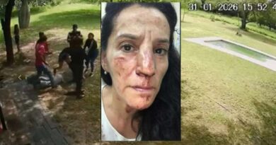 Bandeña denunció a un carnicero por salvaje agresión en “patota” en una finca de El Polear