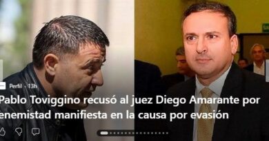 Pablo Toviggino recusó al juez Diego Amarante por enemistad manifiesta en la causa por evasión