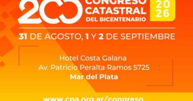Agrimensores santiagueños en el Congreso Catastral del Bicentenario