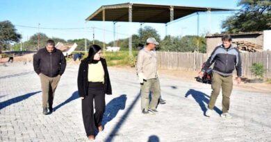 Iturre supervisó obras en el Barrio Las Américas y en el Paraje Las Lomitas