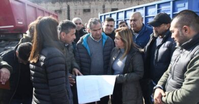 La intendente Fuentes coordinó el trabajo de las áreas operativas en el barrio Los Inmigrantes