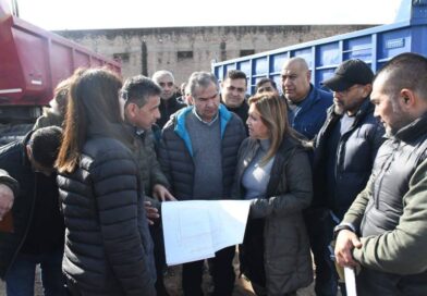 La intendente Fuentes coordinó el trabajo de las áreas operativas en el barrio Los Inmigrantes