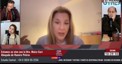 Dra. Curi: “Petros no puede hablar, está preso por sus fotos personales, y cómo aparece feliz no puede tener enfermo el corazón”