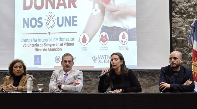 “Donar nos une”: lanzan una campaña para promover la donación voluntaria de sangre
