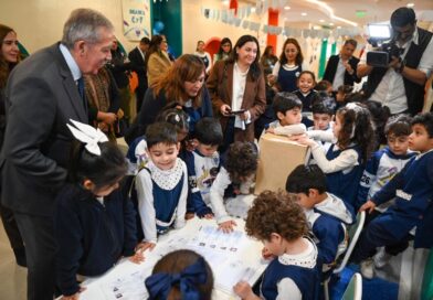 Elías Suárez visitó este jueves el Jardín de Infantes de la Escuela Normal Superior “General Manuel Belgrano”