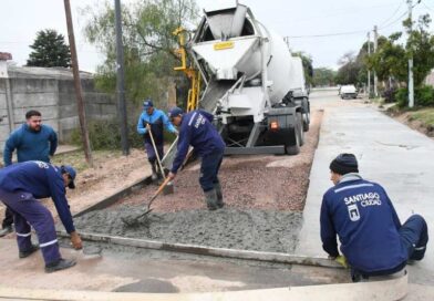 La Municipalidad realizó el mantenimiento de calles con hormigón en los barrios Aeropuerto, Vinalar, Juan XXIII y Néstor Kirchner