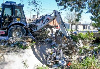 La Municipalidad trabajó en la limpieza de más de 5000 metros lineales de desagües pluviales ubicados en la zona sur de la ciudad
