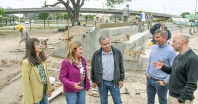 La intendente Fuentes supervisó la etapa final de la obra del Parque Deportivo Campeones del 28
