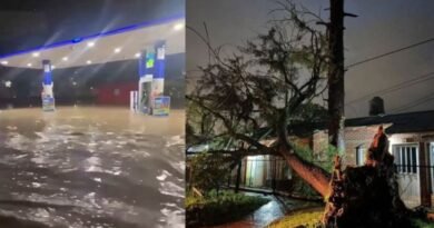 Un fuerte temporal dejó a una provincia bajo el agua, sin luz y destrozada por el granizo Un fuerte temporal dejó a una provincia bajo el agua, sin luz y destrozada por el granizo