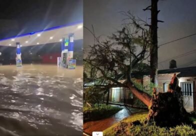 Un fuerte temporal dejó a una provincia bajo el agua, sin luz y destrozada por el granizo Un fuerte temporal dejó a una provincia bajo el agua, sin luz y destrozada por el granizo